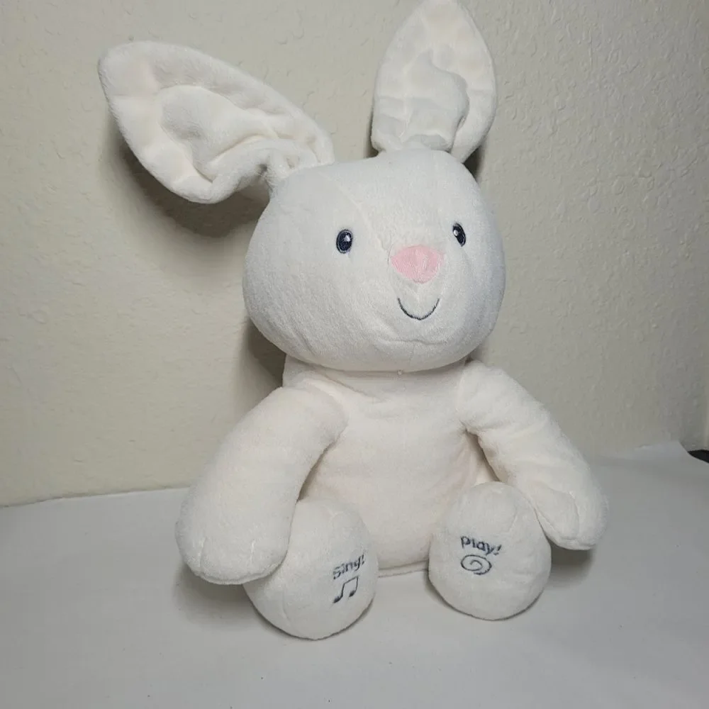 Baby Gund Flora the Bunny‎ Rabbit Musical Singing Animated Plush Toy 12